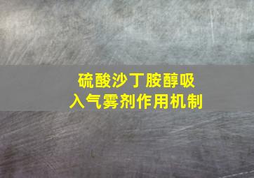 硫酸沙丁胺醇吸入气雾剂作用机制