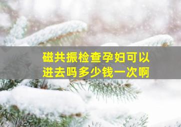 磁共振检查孕妇可以进去吗多少钱一次啊