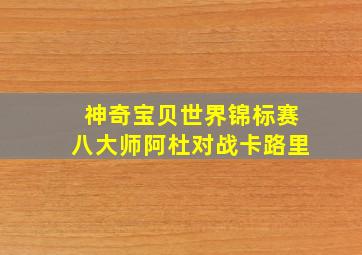 神奇宝贝世界锦标赛八大师阿杜对战卡路里