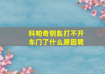 科帕奇钥匙打不开车门了什么原因呢