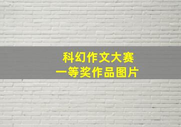 科幻作文大赛一等奖作品图片