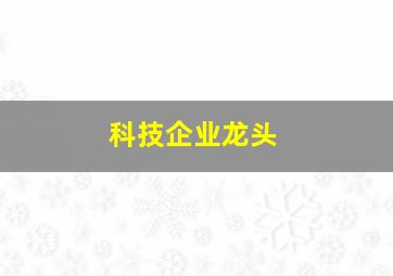 科技企业龙头