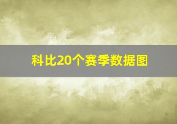 科比20个赛季数据图