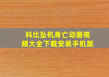 科比坠机身亡动画视频大全下载安装手机版