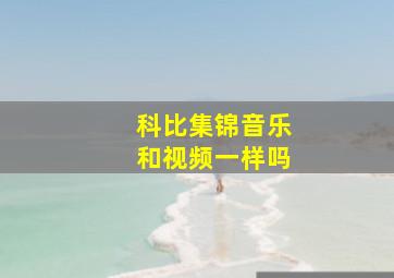 科比集锦音乐和视频一样吗