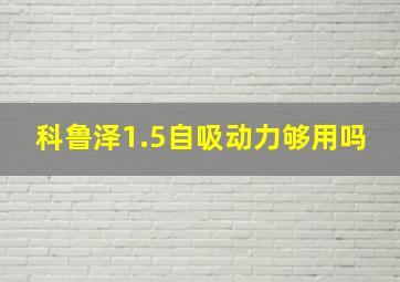 科鲁泽1.5自吸动力够用吗