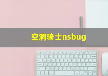 空洞骑士nsbug