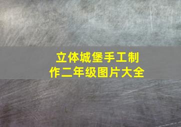 立体城堡手工制作二年级图片大全