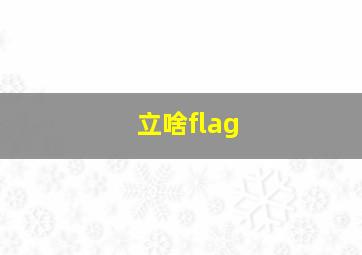 立啥flag