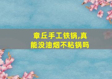 章丘手工铁锅,真能没油烟不粘锅吗