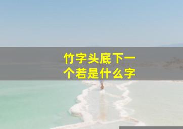 竹字头底下一个若是什么字