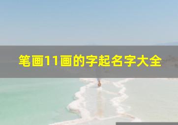 笔画11画的字起名字大全