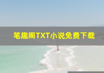 笔趣阁TXT小说免费下载