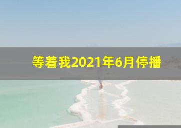 等着我2021年6月停播