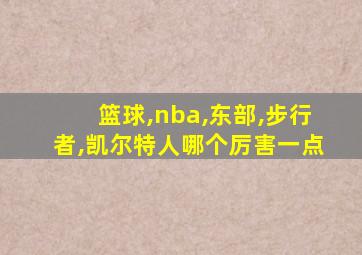 篮球,nba,东部,步行者,凯尔特人哪个厉害一点