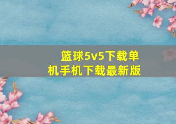 篮球5v5下载单机手机下载最新版