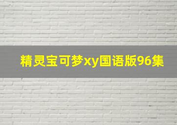 精灵宝可梦xy国语版96集