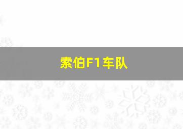 索伯F1车队