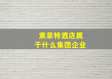 索菲特酒店属于什么集团企业