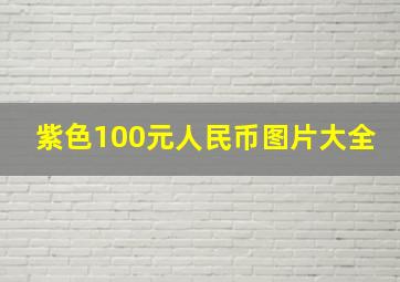 紫色100元人民币图片大全