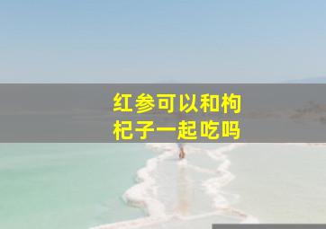 红参可以和枸杞子一起吃吗