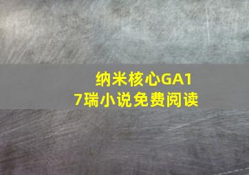 纳米核心GA17瑞小说免费阅读