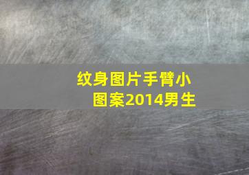 纹身图片手臂小图案2014男生