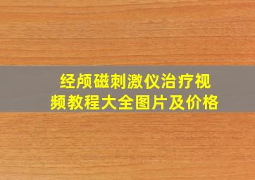 经颅磁刺激仪治疗视频教程大全图片及价格