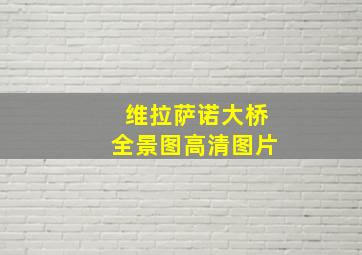 维拉萨诺大桥全景图高清图片