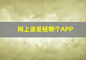 网上读圣经哪个APP