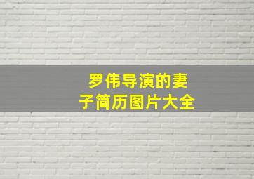 罗伟导演的妻子简历图片大全