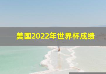 美国2022年世界杯成绩