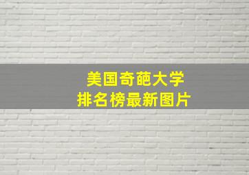 美国奇葩大学排名榜最新图片