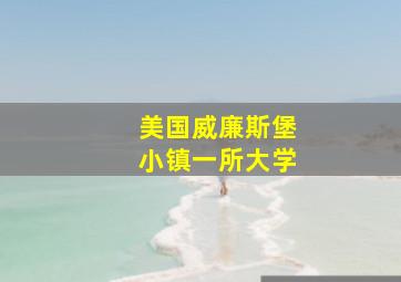 美国威廉斯堡小镇一所大学