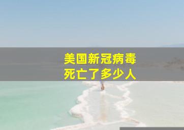 美国新冠病毒死亡了多少人