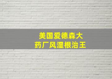 美国爱德森大药厂风湿根治王