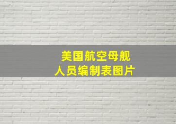 美国航空母舰人员编制表图片