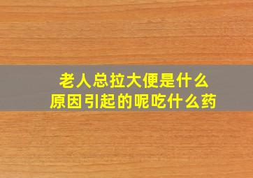 老人总拉大便是什么原因引起的呢吃什么药