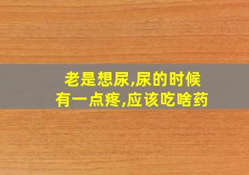 老是想尿,尿的时候有一点疼,应该吃啥药