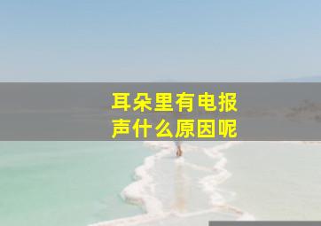 耳朵里有电报声什么原因呢