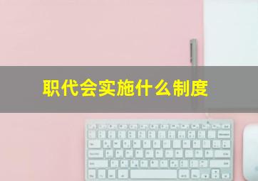 职代会实施什么制度