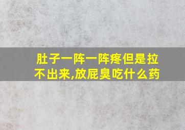 肚子一阵一阵疼但是拉不出来,放屁臭吃什么药