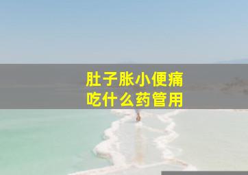 肚子胀小便痛吃什么药管用