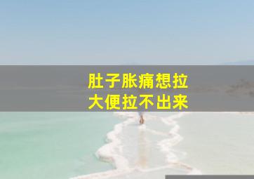 肚子胀痛想拉大便拉不出来