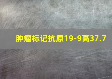 肿瘤标记抗原19-9高37.7