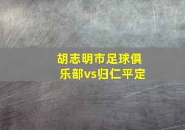 胡志明市足球俱乐部vs归仁平定