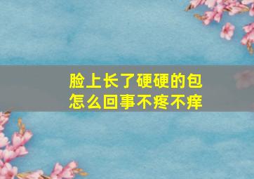 脸上长了硬硬的包怎么回事不疼不痒