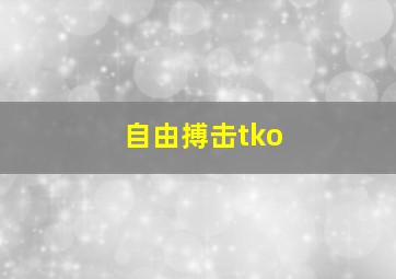 自由搏击tko