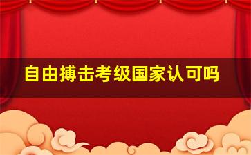 自由搏击考级国家认可吗