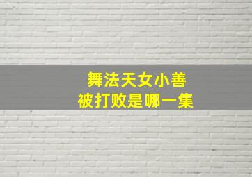 舞法天女小善被打败是哪一集